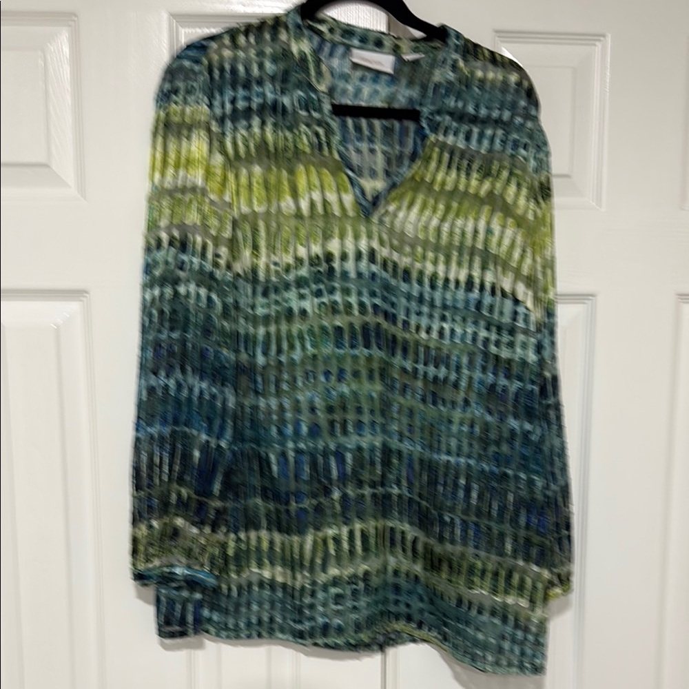 Chico's Multicolor Textured Top